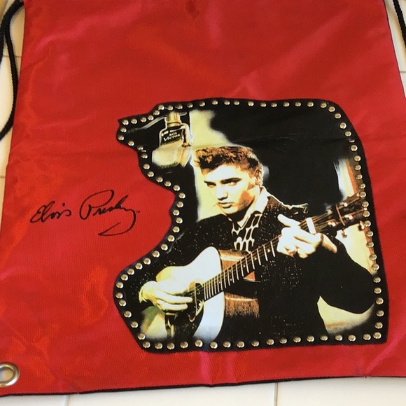 ‘Ashley M’ Elvis Presley Drawstring Backpack NWOT (#4) - Picture 2 of 5
